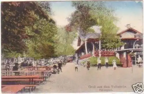 27559 Ak Gruß aus dem Volksheim Heidepark Dresden 1910