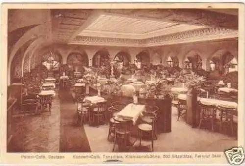 27554 Ak Bautzen Palast Café Konzert Café 1929