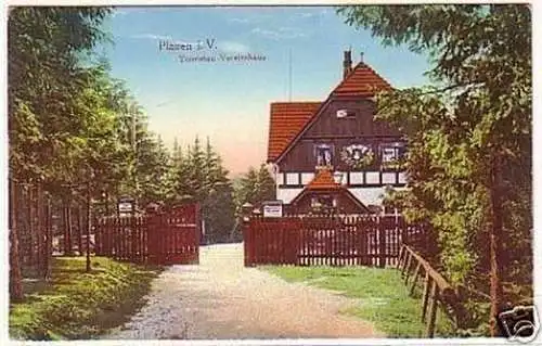 25448 Ak Plauen i.V. Touristen-Vereinshaus 1933