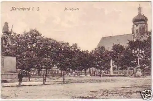 25472 Ak Marienberg i.S. Marktplatz 1908