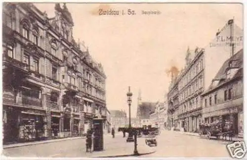 24726 Ak Zwickau in Sachsen Hauptmarkt 1910