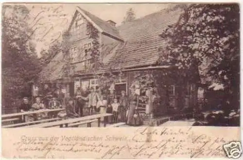 24643 Ak Gruss a.d. Vogtländischen Schweiz Huthaus 1904