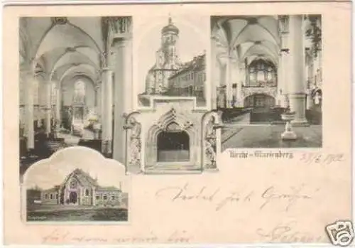 20810 Mehrbild Ak Kirche zu Marienbad 1902