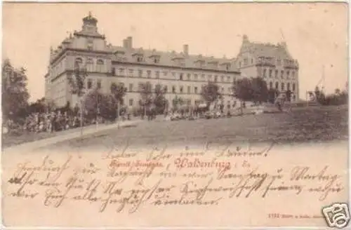 21375 Ak Waldenburg in Sa. fürstliches Seminar um 1910