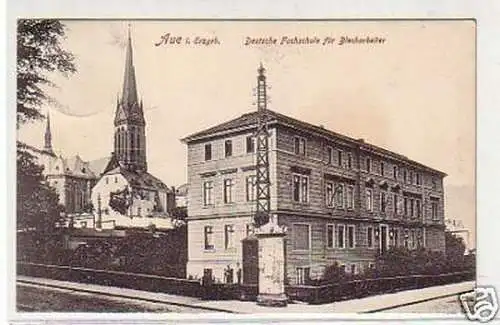 21749 Ak Aue Deutsche Fachschule für Blecharbeiter 1908