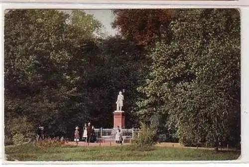 19/8 Ak Leipzig Gellertdenkmal im Rosenthal 1907