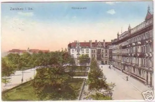 18500 Ak Zwickau in Sachsen Römerplatz 1915