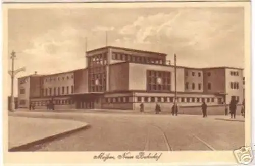 18588 Ak Meißen neuer Bahnhof 1928