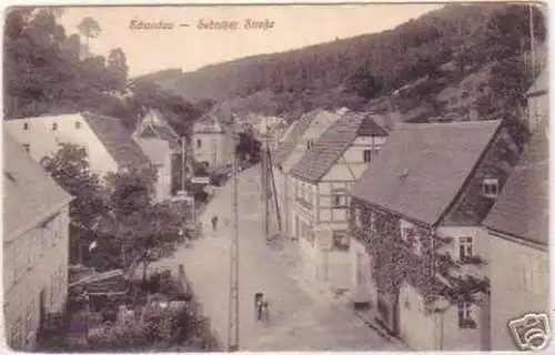 19378 Ak Schandau Sebnitzer Strasse um 1910