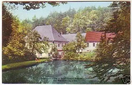 08836 Ak Ausflugsort Glänzelmühle bei Waldenburg 1928