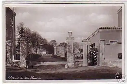 07385 Ak Zittau in Sachsen die Kaserne um 1940