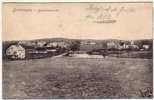 03992 Ak Grillenburg bei Dresden Gesamtansicht 1923