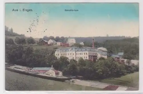 99027 Ak Aue im Erzgebirge Sanatorium 1915