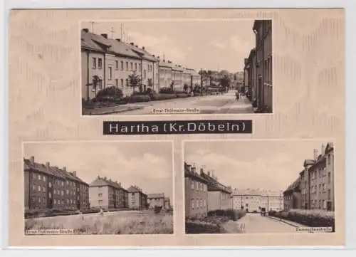 96530 Mehrbild Ak Hartha (Kr. Döbeln) Ernst Thämann Strasse 1963