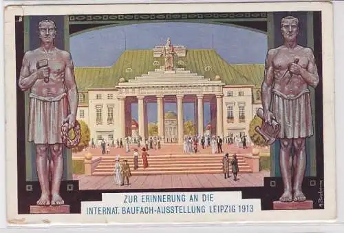 95897 Ak Leipzig Internationale Baufachausstellung 1913