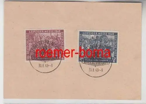 83225 Karte mit Sonderstempel Leipzig Ringmessehaus 1949