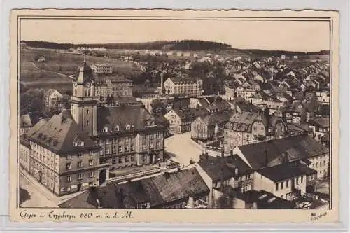 88515 Ak Geyer im Erzgebirge 680 m ü.d.M. Totalansicht 1940