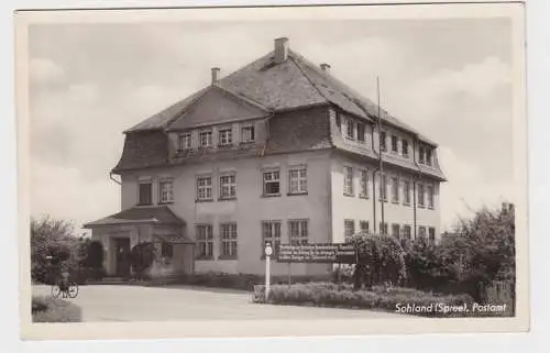 85128 Ak Sohland an der Spree Blick auf das Postamt 1953