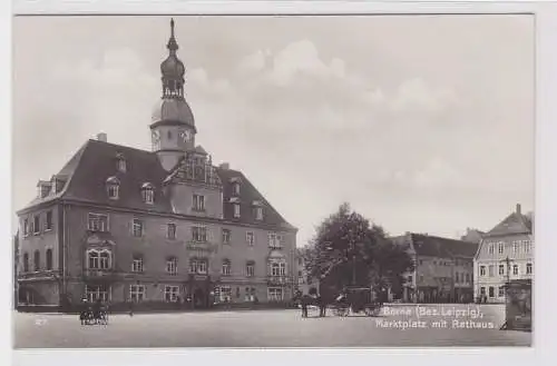 79365 Ak Borna (Bez. Leipzig) Marktplatz mit Rathaus 1931