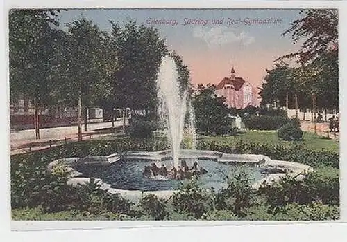 63927 Ak Eilenburg Südring und Real Gymnasium 1924