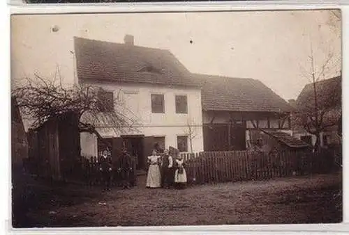 59073 Foto Ak Bauernhaus bei Dresden um 1920