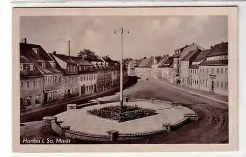 41795 Ak Hartha in Sachsen Markt 1955