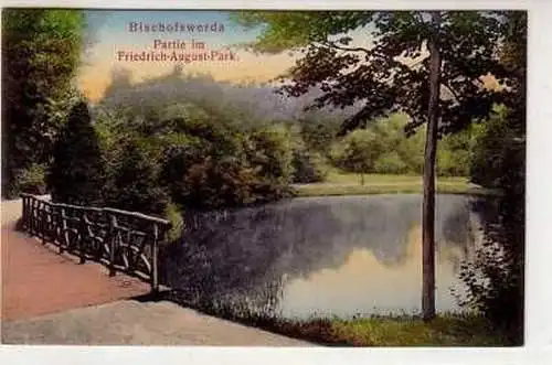 41791 Ak Bischofswerda Friedrich August Park um 1910