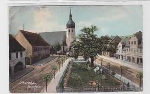 39350 Ak Olbernhau Marktplatz um 1907