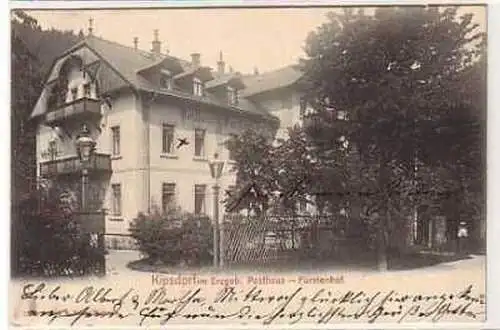 40417 Ak Kipsdorf im Erzgeb. Posthaus Fürstenhof 1904