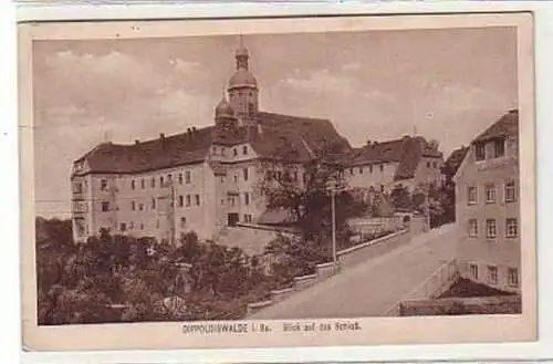 36676 Feldpost Ak Dippoldiswalde Blick zum Schloß 1918