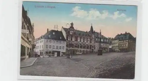 36353 Ak Lössnitz im Erzgebirge Marktplatz 1928