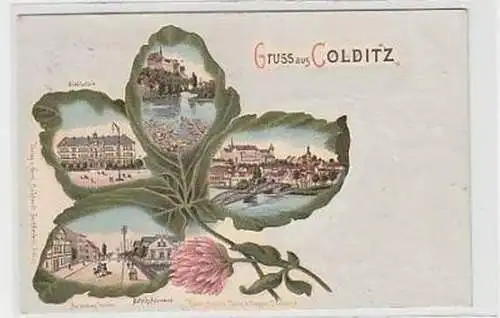 36559 Ak Lithographie Gruß aus Colditz 1905