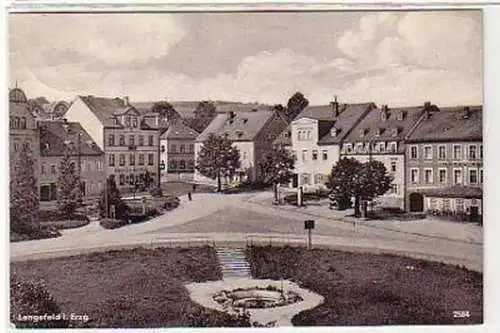 35106 Ak Lengefeld im Erzgebirge Stadtansicht 1952