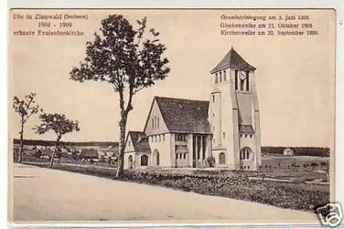 35095 Ak Zinnwald 1908-1909 erbaute Exulantenkirche