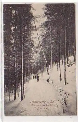 33750 Ak Frankenberg in Sa. Lützeltal im Winter 1910