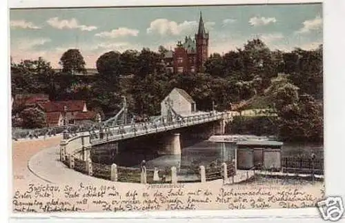 33450 Ak Zwickau in Sachsen Paradiesbrücke 1904