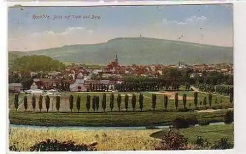 31061 Ak Rochlitz Blick auf Stadt und Berg 1925