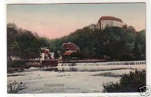 30429 Ak Frankenberg Schloss und Fischer Schänke 1908