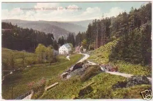 28606 Ak Sommerfrische Waldmühle bei Wolkenstein 1910