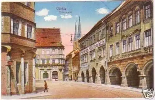 28377 Ak Görlitz Untermarkt mit Hotel um 1920