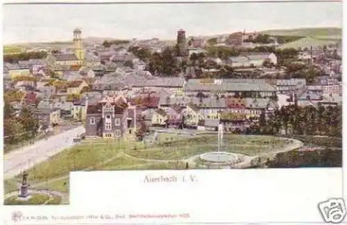 27646 Ak Auerbach im Vogtland Totalansicht um 1910