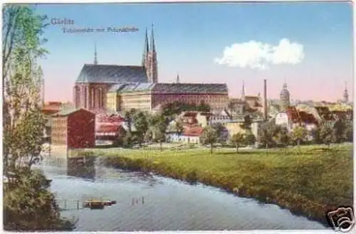 27600 Ak Görlitz Totalansicht mit Peterskirche um 1910