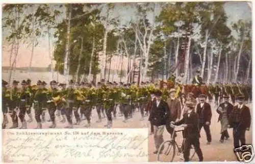 27683 Ak Dresden Schützenregiment Nr.108 auf dem Marsch