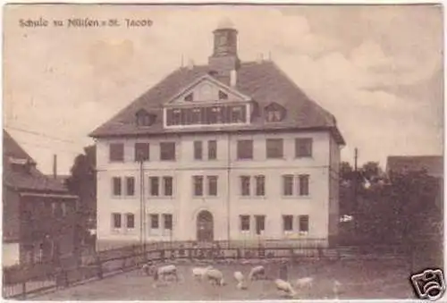 27711 Ak Schule zu Mülsen St. Jakob 1942