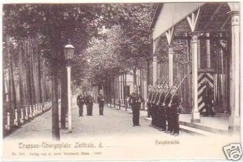 25906 Ak Truppen-Übungsplatz Zeithain Hauptwache 1905