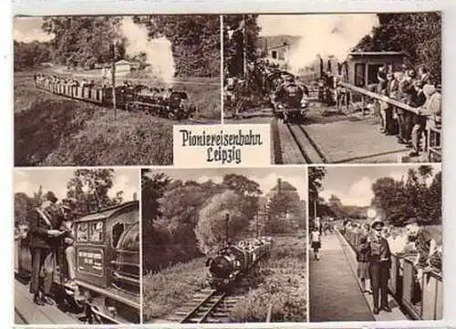 26587 Mehrbild Ak Pioniereisenbahn Leipzig 1968