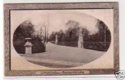 26763 Ak Crimmitschau Bismarckbrücke um 1930