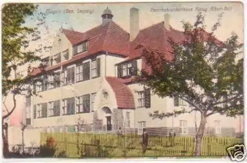 25896 Ak Mügeln Bez. Leipzig Bezirkskrankenhaus 1912