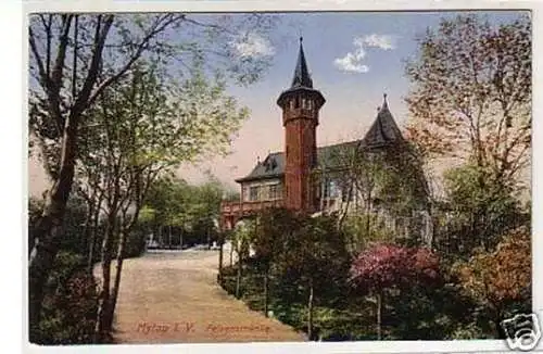 25051 Ak Mylau im Vogtland Felsenschänke um 1920