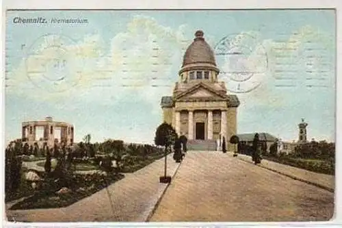 25117 Ak Chemnitz Krematorium 1912